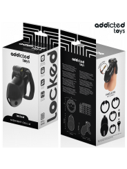 ADDICTED TOYS LOCKED - MINDNIGHT CELL JAULA PARA PENE TALLA M
