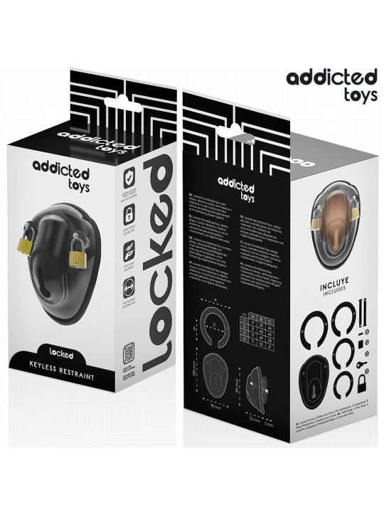 ADDICTED TOYS LOCKED - KEYLESS RESTRAINT JAULA PARA PENE 11,5 CM