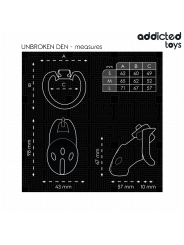 ADDICTED TOYS LOCKED - UNBROKEN DEN JAULA PARA PENE 9,8 CM