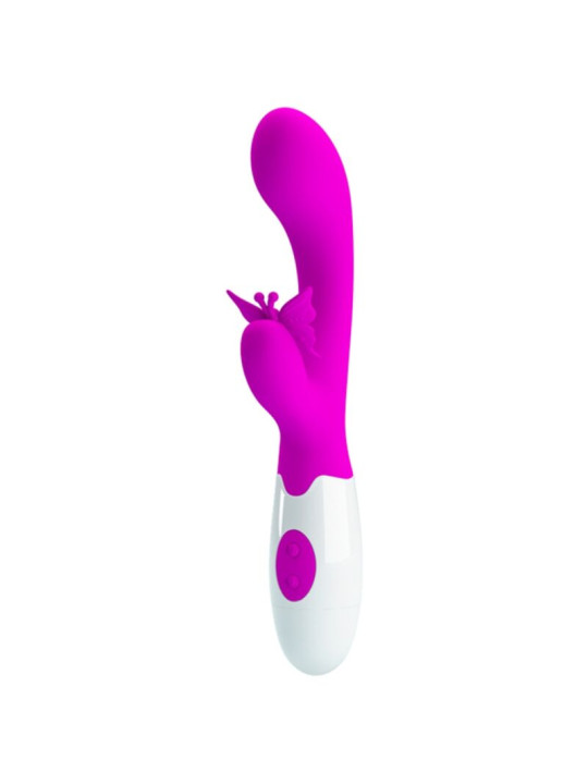 PRETTY LOVE - BUTTERFLY KISS VIBRADOR RABBIT 30 FUNCIONES MORADO