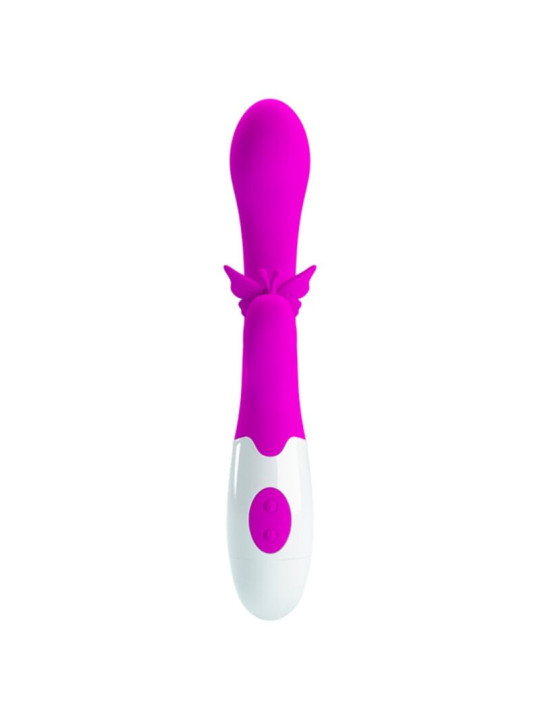 PRETTY LOVE - BUTTERFLY KISS VIBRADOR RABBIT 30 FUNCIONES MORADO