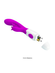 PRETTY LOVE - BUTTERFLY KISS VIBRADOR RABBIT 30 FUNCIONES MORADO