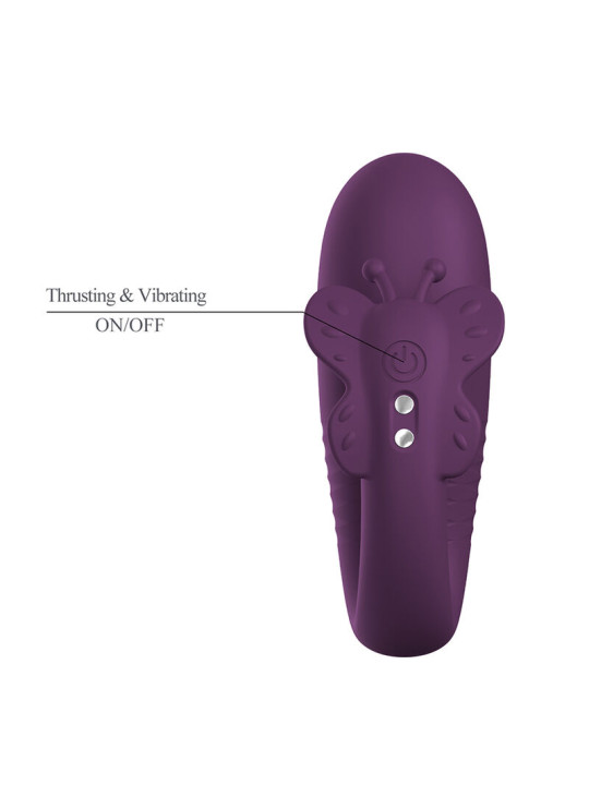 PRETTY LOVE - KLAY VIBRADOR HUEVO CON EMPUJE APP CONTROL MORADO