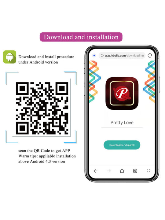 PRETTY LOVE - KLAY VIBRADOR HUEVO CON EMPUJE APP CONTROL MORADO