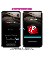 PRETTY LOVE - KLAY VIBRADOR HUEVO CON EMPUJE APP CONTROL MORADO