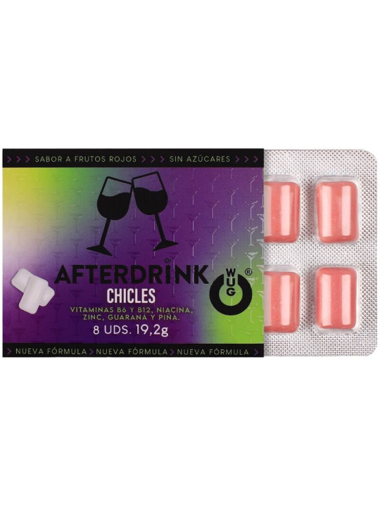 WUG After Drink – El chicle funcional que te ayuda a recuperar energía tras la noche BLISTER 8 UDS