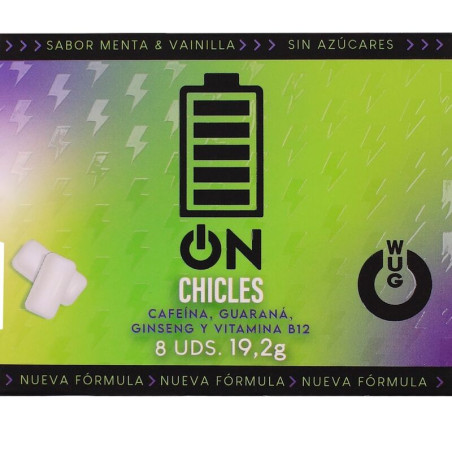 WUG On – Energía inmediata en formato chicle BLISTER 8 UDS