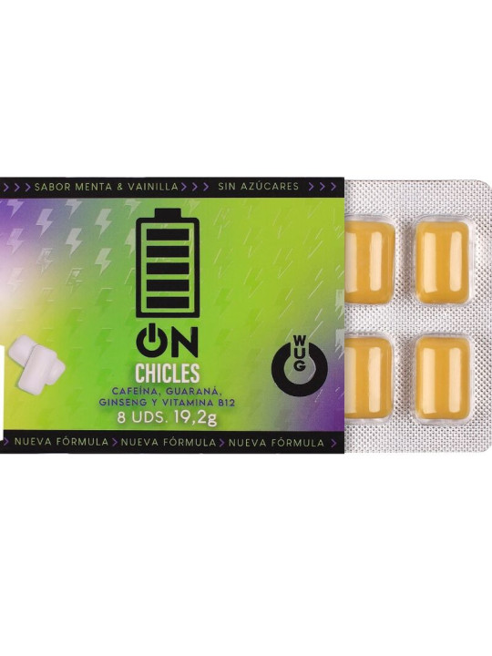 WUG On – Energía inmediata en formato chicle BLISTER 8 UDS
