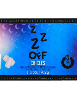 WUG Off - El chicle funcional que te ayuda a relajarte y dormir mejor BLISTER 8 UDS