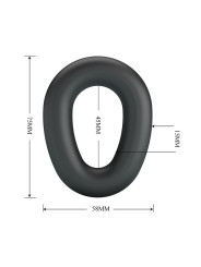 CRAZY BULL - VESPER ANILLO PARA PENE SUPER SOFT SILICONA NEGRO