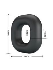 CRAZY BULL - WALDEN ANILLO PARA PENE SUPER SOFT SILICONA NEGRO