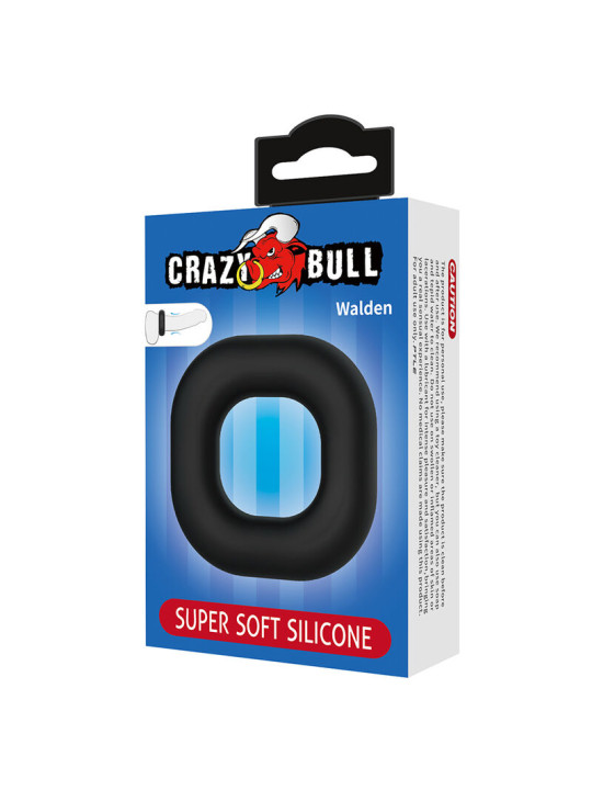 CRAZY BULL - WALDEN ANILLO PARA PENE SUPER SOFT SILICONA NEGRO