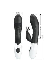 PRETTY LOVE - RASMUSSEN VIBRADOR RABBIT 30 FUNCIONES NEGRO