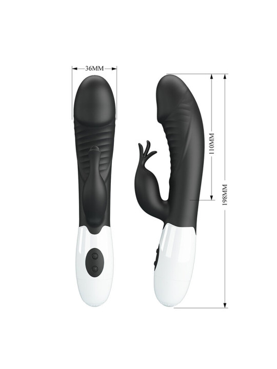 PRETTY LOVE - RASMUSSEN VIBRADOR RABBIT 30 FUNCIONES NEGRO