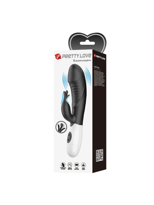 PRETTY LOVE - RASMUSSEN VIBRADOR RABBIT 30 FUNCIONES NEGRO