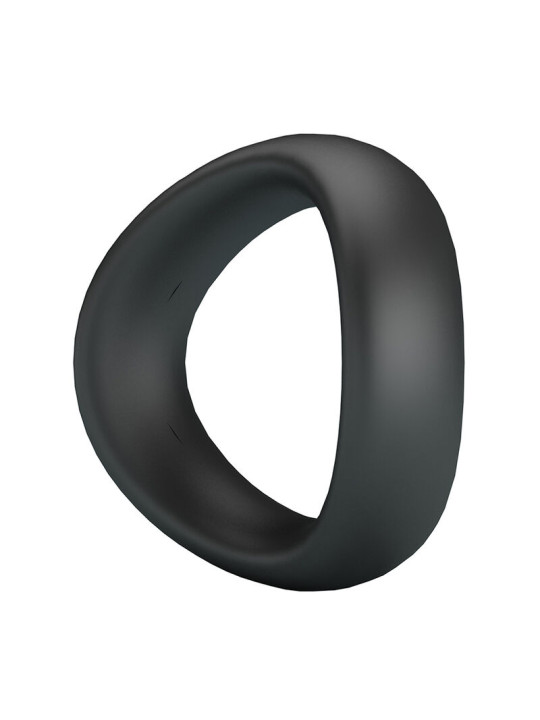 CRAZY BULL - VALEN ANILLO PARA PENE ERGONÓMICO SILICONA NEGRO