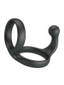CRAZY BULL - FLORIAN ANILLO DOBLE PARA PENE Y TESTÍCULOS SILICONA NEGRO