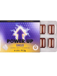 WUG Power Up - Chicle energético para concentración y resistencia BLISTER 8 UDS