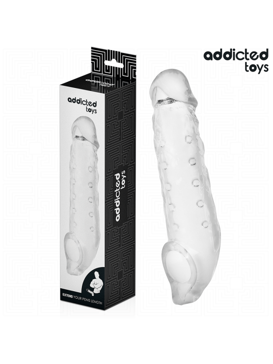 ADDICTED TOYS - FUNDA PARA EL PENE TRANSPARENTE TALLA S 23 CM