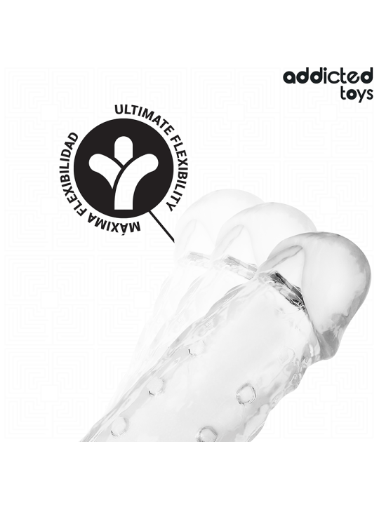 ADDICTED TOYS - FUNDA PARA EL PENE TRANSPARENTE TALLA S 23 CM