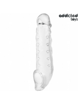 ADDICTED TOYS - FUNDAS PARA EL PENE TRANSPARENTE TALLA M 27 CM