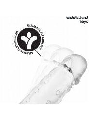 ADDICTED TOYS - FUNDAS PARA EL PENE TRANSPARENTE TALLA M 27 CM