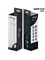 ADDICTED TOYS - FUNDAS PARA EL PENE TRANSPARENTE TALLA M 27 CM