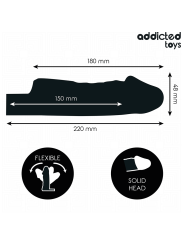 ADDICTED TOYS - EXTENSOR PARA EL PENE TRANSPARENTE 27 CM