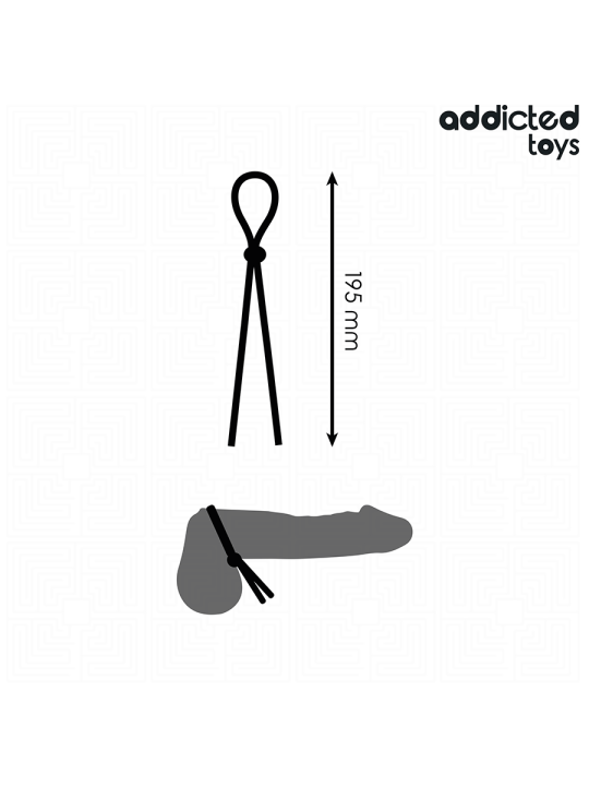 ADDICTED TOYS - CUERDA SILICONA PARA EL PENE DE LAZO SIMPLE