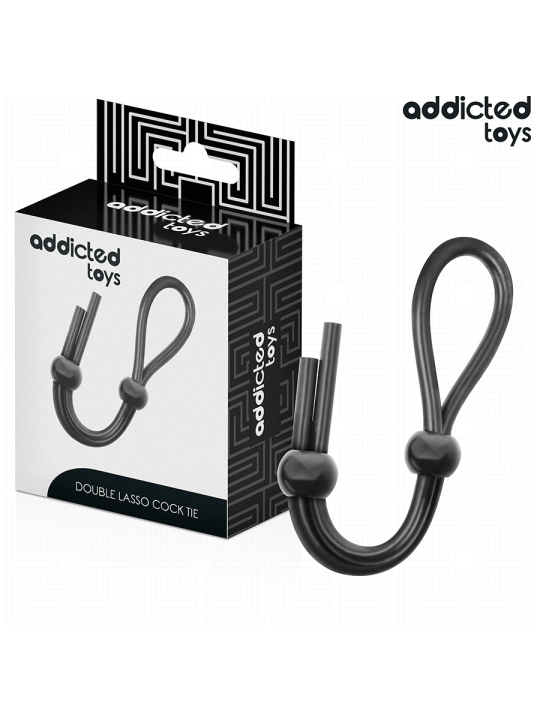 ADDICTED TOYS - CUERDA SILICONA PARA EL PENE DE LAZO DOBLE