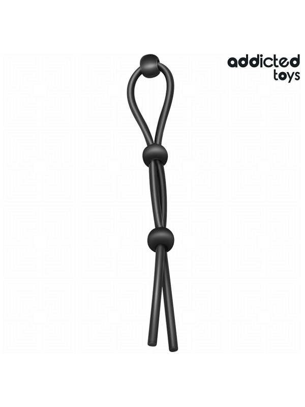 ADDICTED TOYS - CUERDA SILICONA PARA EL PENE DE LAZO TRIPLE