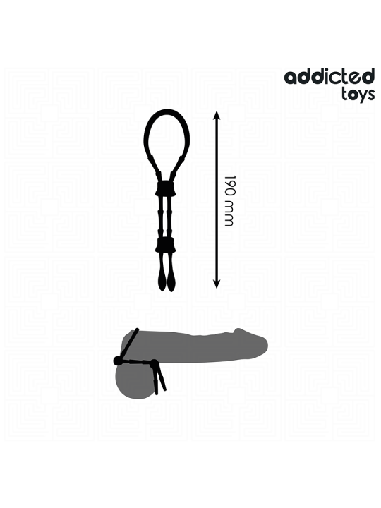 ADDICTED TOYS - CUERDA SILICONA AJUSTABLE PARA EL PENE