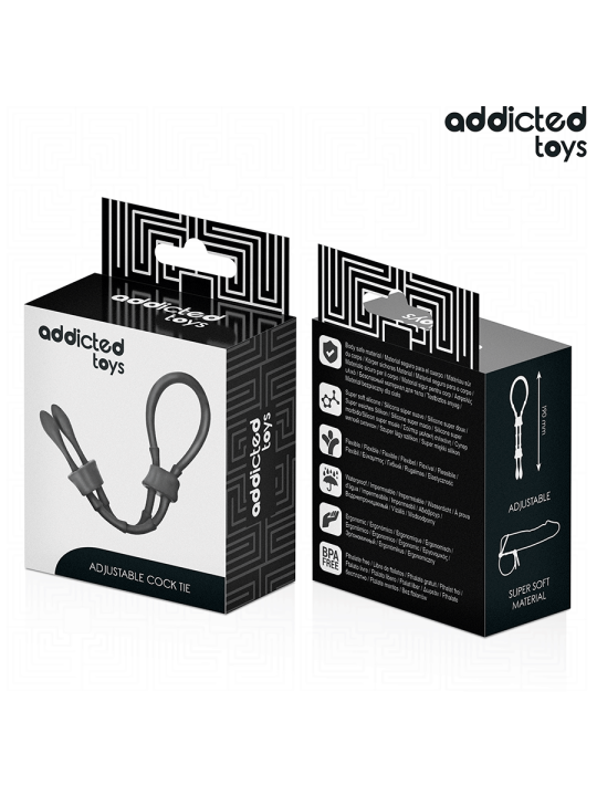 ADDICTED TOYS - CUERDA SILICONA AJUSTABLE PARA EL PENE