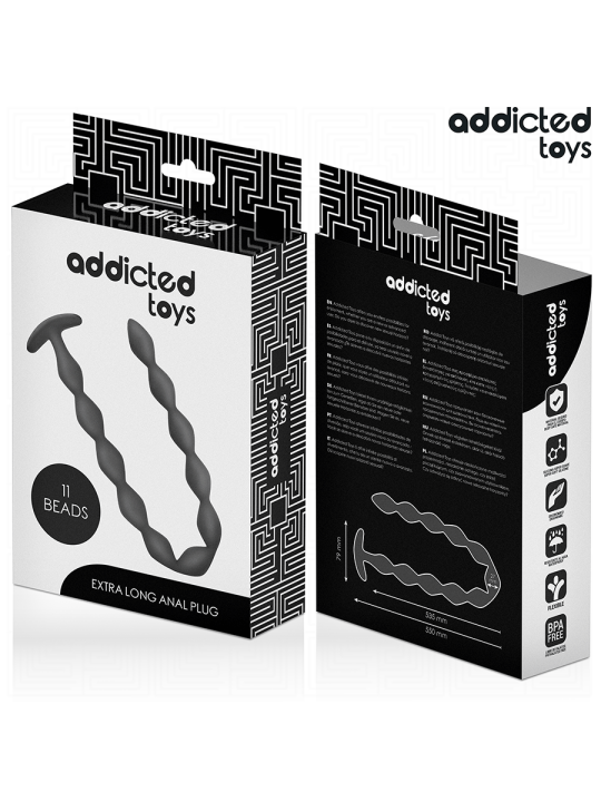 ADDICTED TOYS - ROSARIO ANAL 27 CM EXTRA LARGO SILICONA