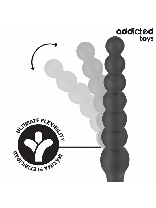 ADDICTED TOYS - MASAJEADOR ANAL DOBLE SILICONA 24 CM