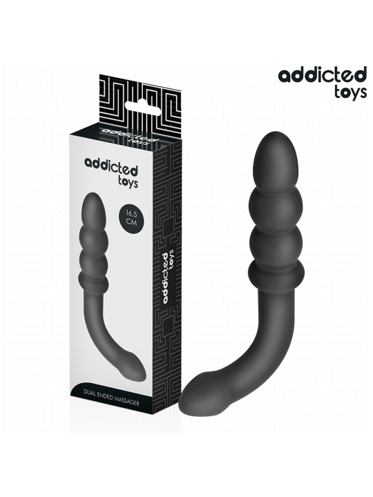 ADDICTED TOYS - MASAJEADOR ANAL DOBLE SILICONA 16,5 CM