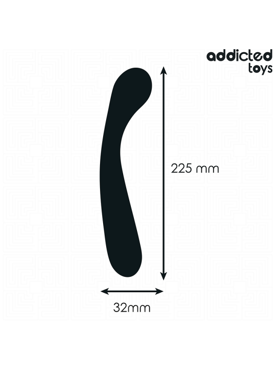 ADDICTED TOYS - MASAJEADOR ANAL DOBLE SILICONA 22,5 CM