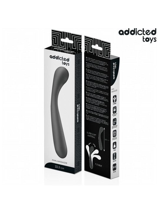 ADDICTED TOYS - MASAJEADOR ANAL DOBLE SILICONA 22,5 CM
