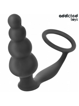 ADDICTED TOYS - PLUG ANAL CON ANILLO SILICONA MODELO 5