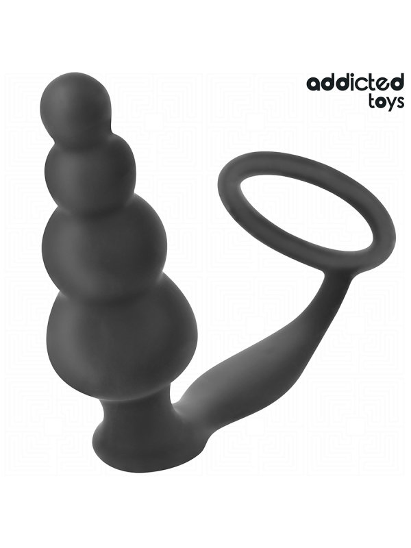 ADDICTED TOYS - PLUG ANAL CON ANILLO SILICONA MODELO 5