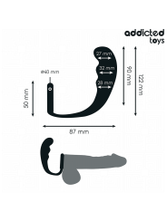 ADDICTED TOYS - PLUG ANAL CON ANILLO SILICONA MODELO 4