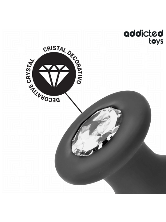 ADDICTED TOYS - PLUG ANAL CON JOYA SILICONA TALLA L 12,6 CM