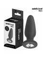 ADDICTED TOYS - PLUG ANAL CON JOYA SILICONA TALLA M 10,4 CM