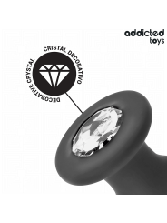 ADDICTED TOYS - PLUG ANAL CON JOYA SILICONA TALLA M 10,4 CM