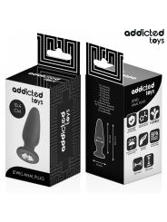 ADDICTED TOYS - PLUG ANAL CON JOYA SILICONA TALLA M 10,4 CM