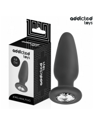 ADDICTED TOYS - PLUG ANAL CON JOYA SILICONA TALLA S 8,8 CM