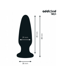 ADDICTED TOYS - PLUG ANAL CON JOYA SILICONA TALLA S 8,8 CM