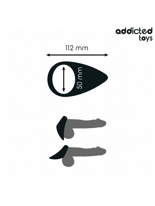 ADDICTED TOYS - ANILLO CON FORMA DE LÁGRIMA PARA EL PENE