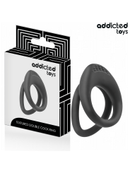 ADDICTED TOYS - ANILLO TEXTURIZADO DOBLE PARA EL PENE