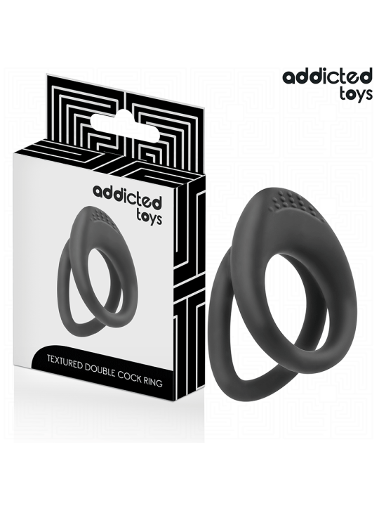 ADDICTED TOYS - ANILLO TEXTURIZADO DOBLE PARA EL PENE